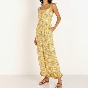 Faithful the Brand Yellow Floral Jumpsuit